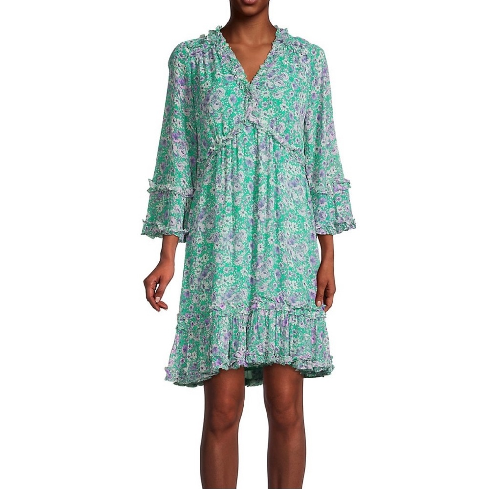 Kobi Halperin-The Everly Dress,in “Ivory/Mauve Multi”, Size Small, NWT from Saks - Picture 2 of 16